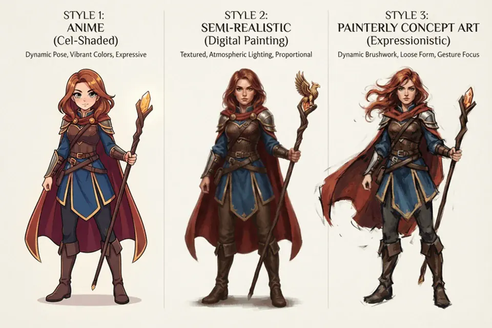 Character and Style Exploration — After