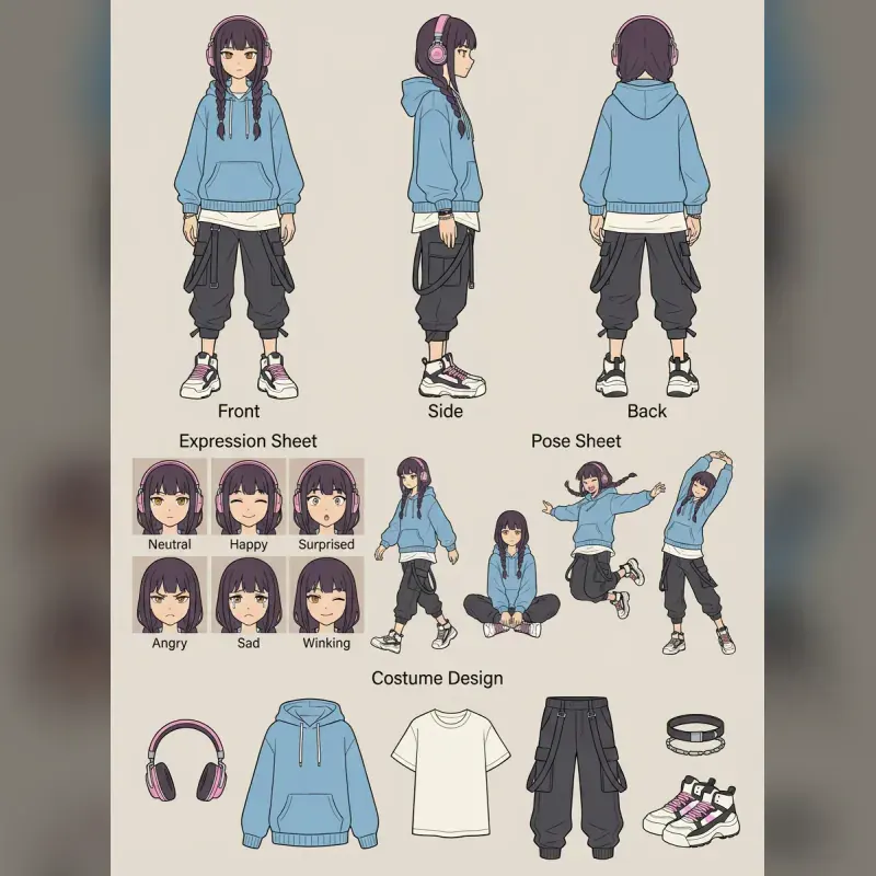 Character Design Sheet — After
