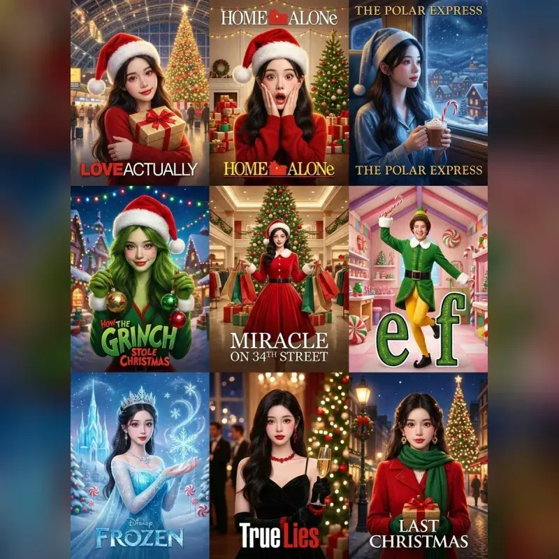 Christmas Movie Poster Grid — After