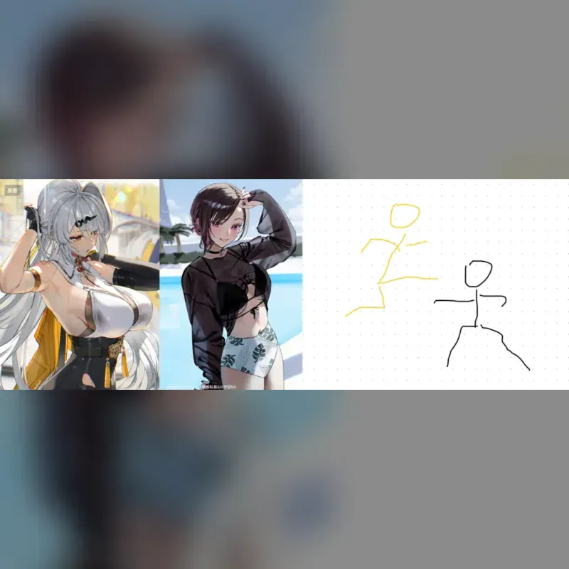 Multi-Character Pose Control — Before